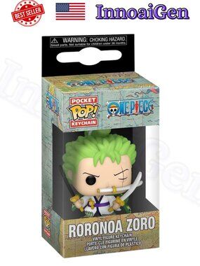 Funko Pocket Pop Keychain One Piece Roronoa Zoro Vinyl Figure New in Box 1.5"
